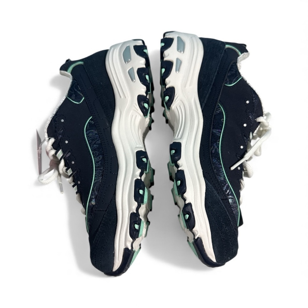 Woman's Sneakers & Athletic Shoes SKECHERS D'Lites - Biggest Fan 8.5 BLACK/BLUE - Picture 2 of 10